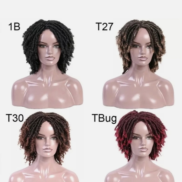 Faux locs Ombre hair wig